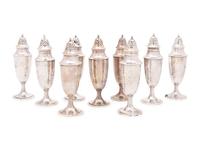 Eleven American Silver Casters