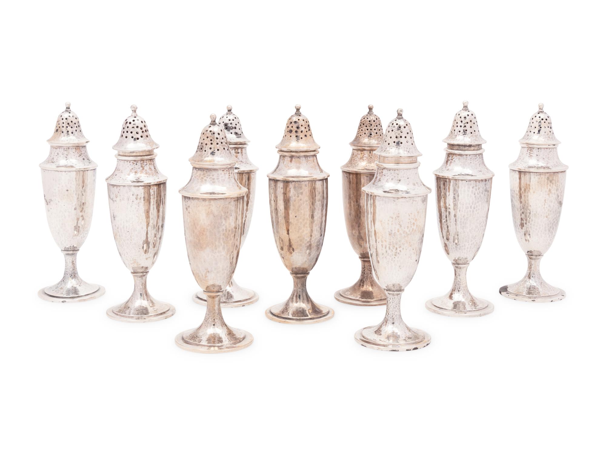 Eleven American Silver Casters
