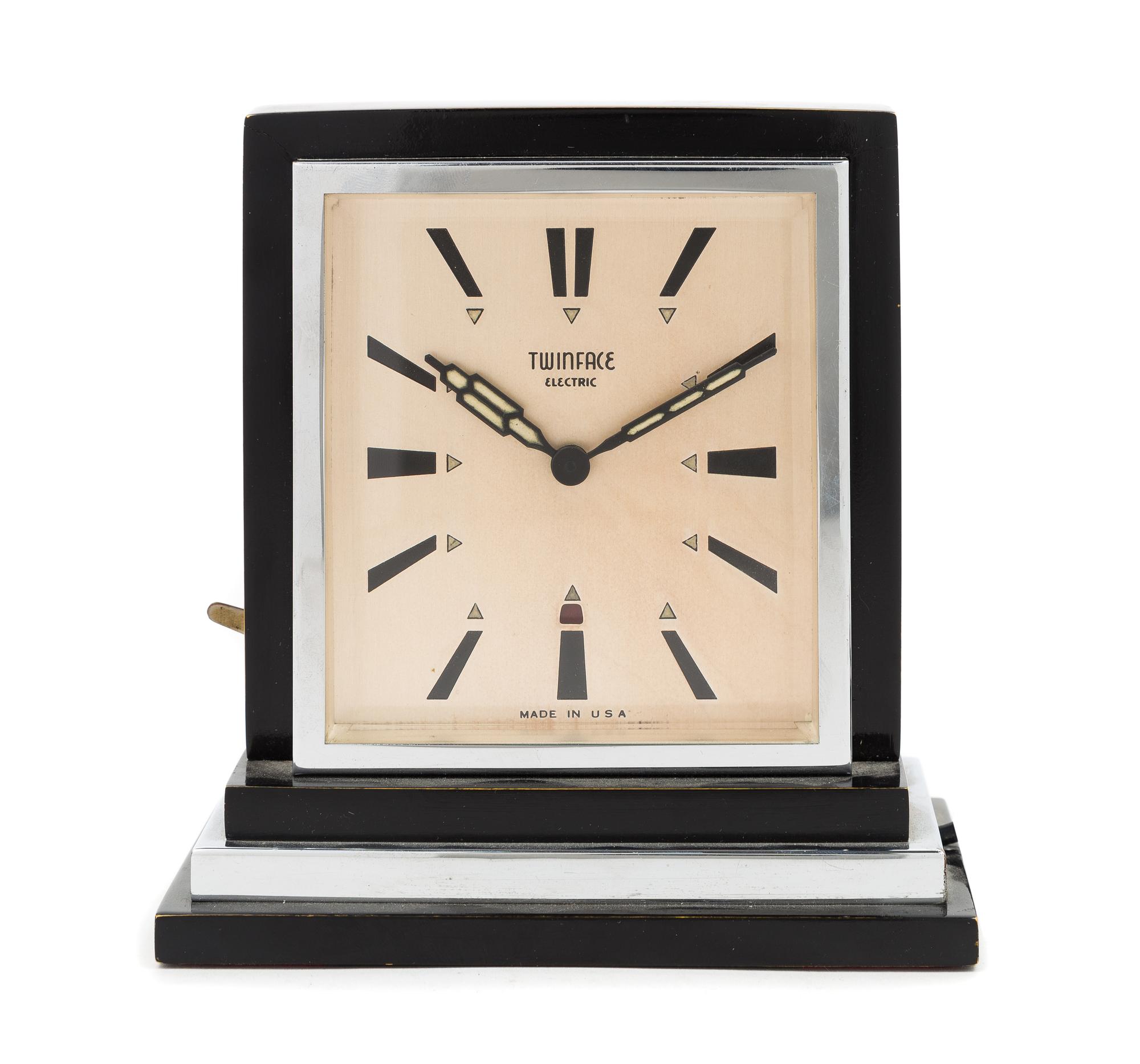 Art Deco, Twin Face Electric, USA, a twin-faced clock