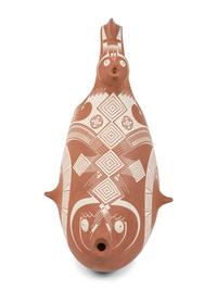 Hanging Pottery Fish Basket