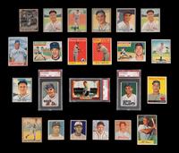 A Group of 23 Assorted 1940s and 1950s Baseball Cards,