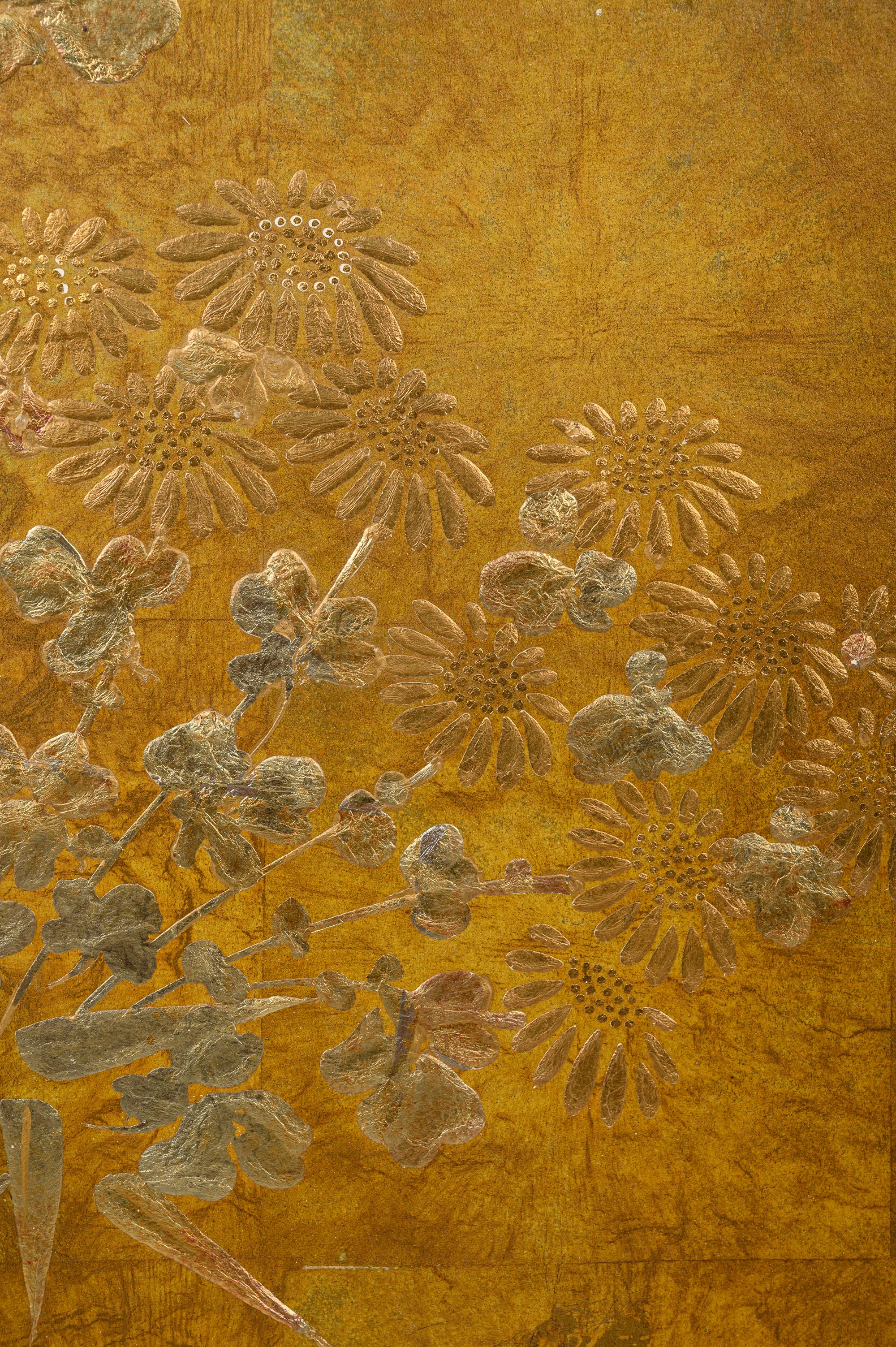 A Four-Panel Floor Screen