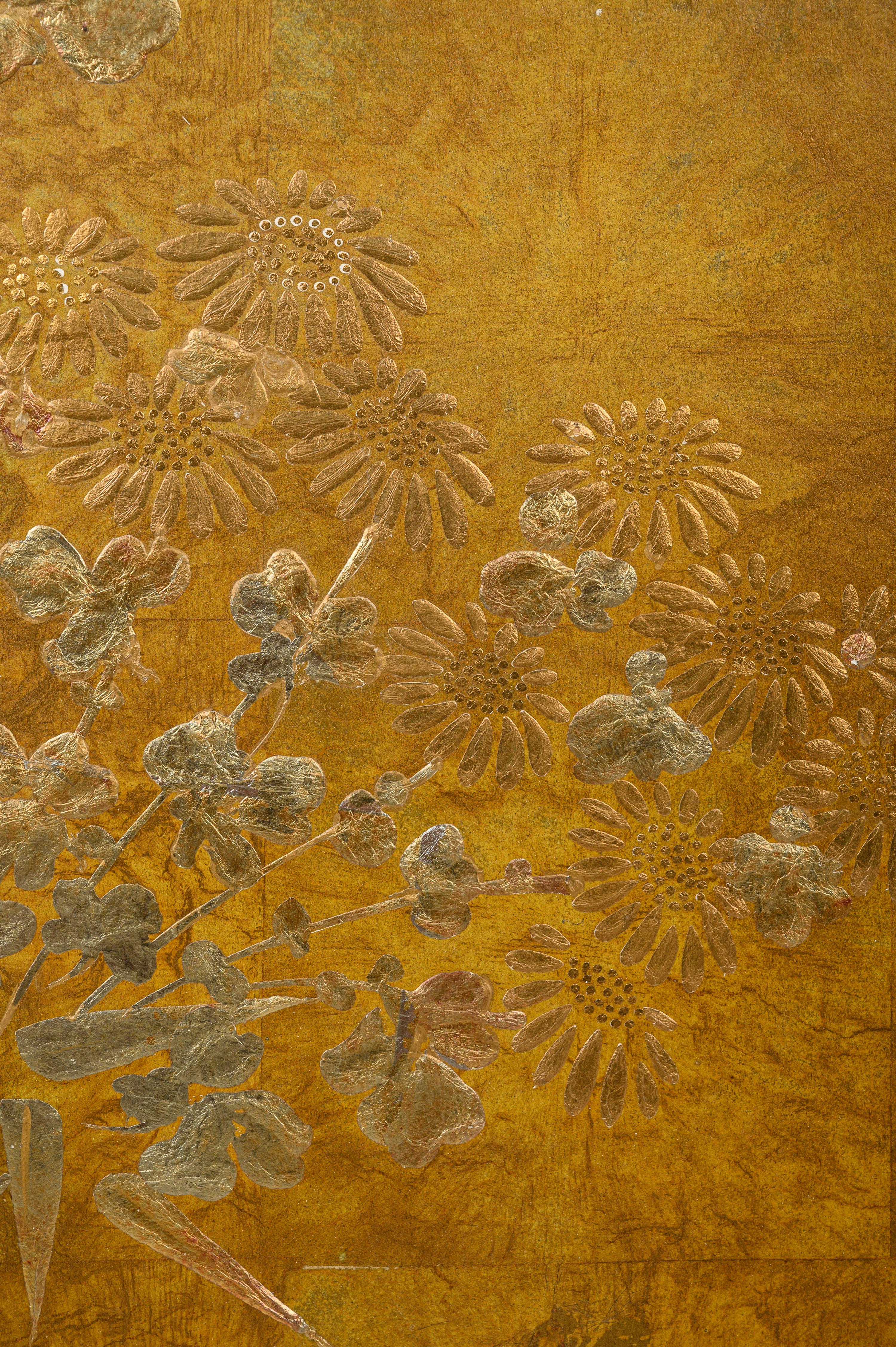 A Four-Panel Floor Screen