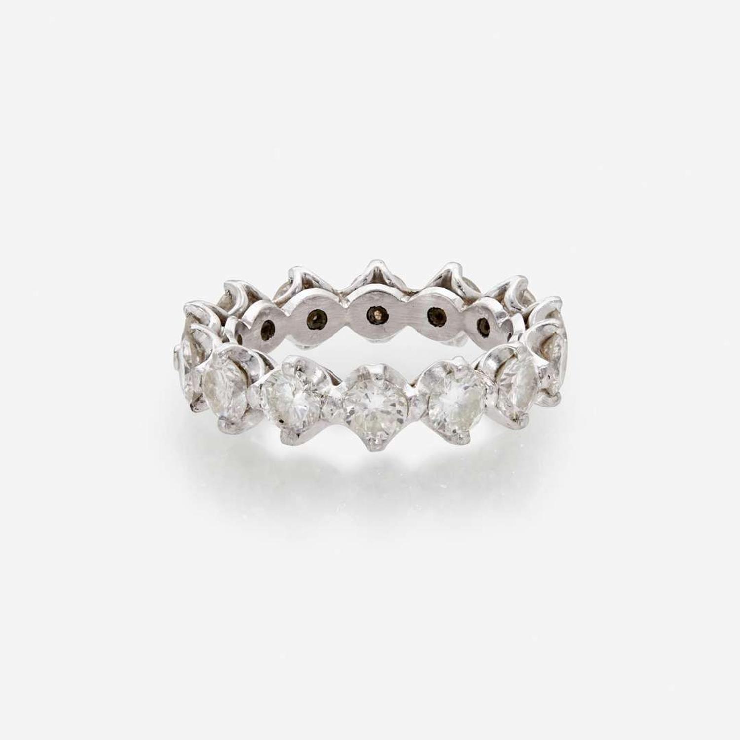 A Platinum and Diamond Eternity Band