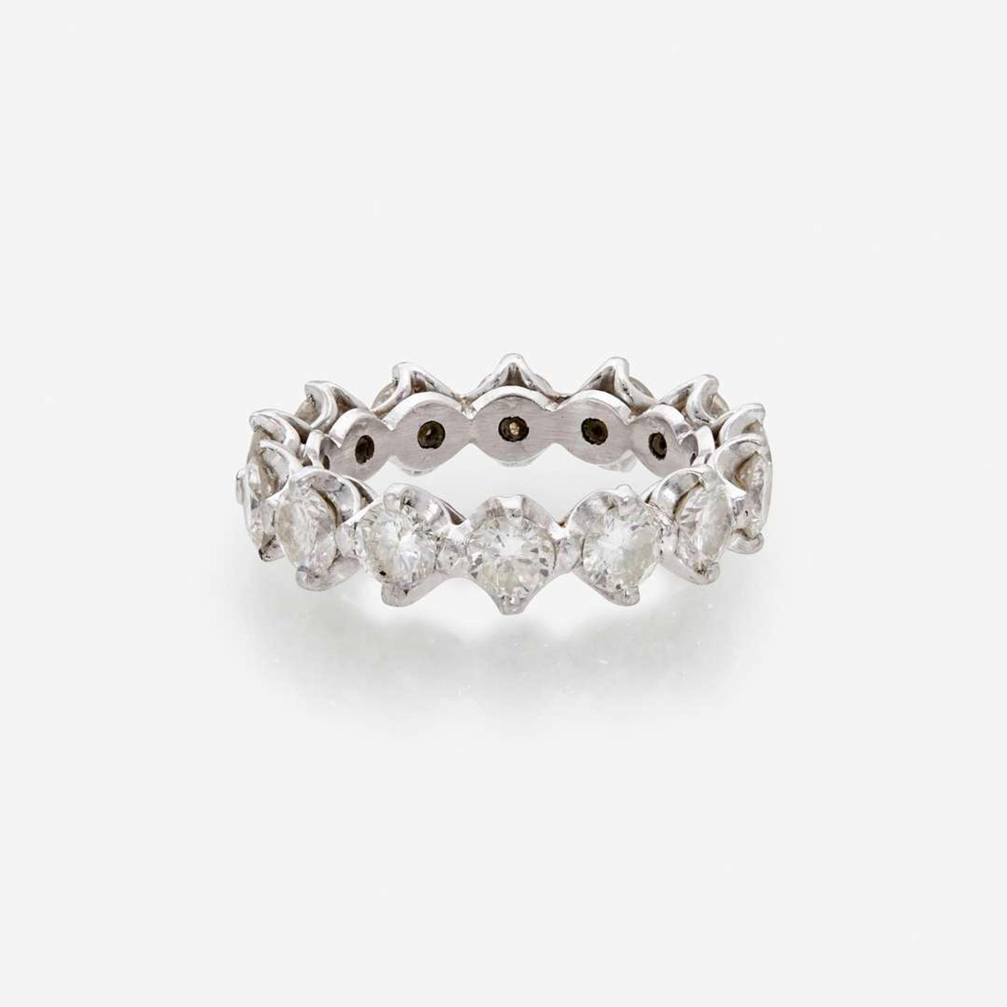 A Platinum and Diamond Eternity Band