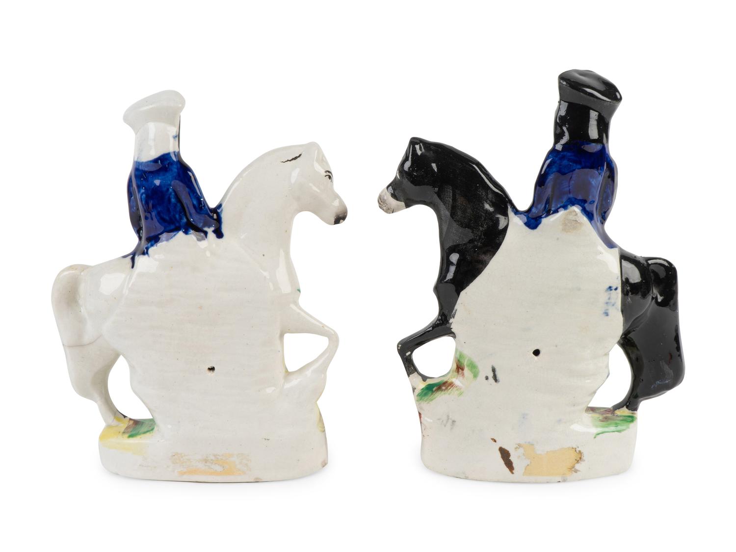 A Pair of Staffordshire Figures, Tom King and Dick Turpin — 19TH CENTURY