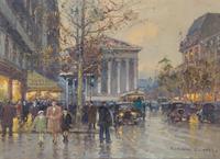 Edouard Leon Cortes, (French, 1882-1969), Place de la Republique
