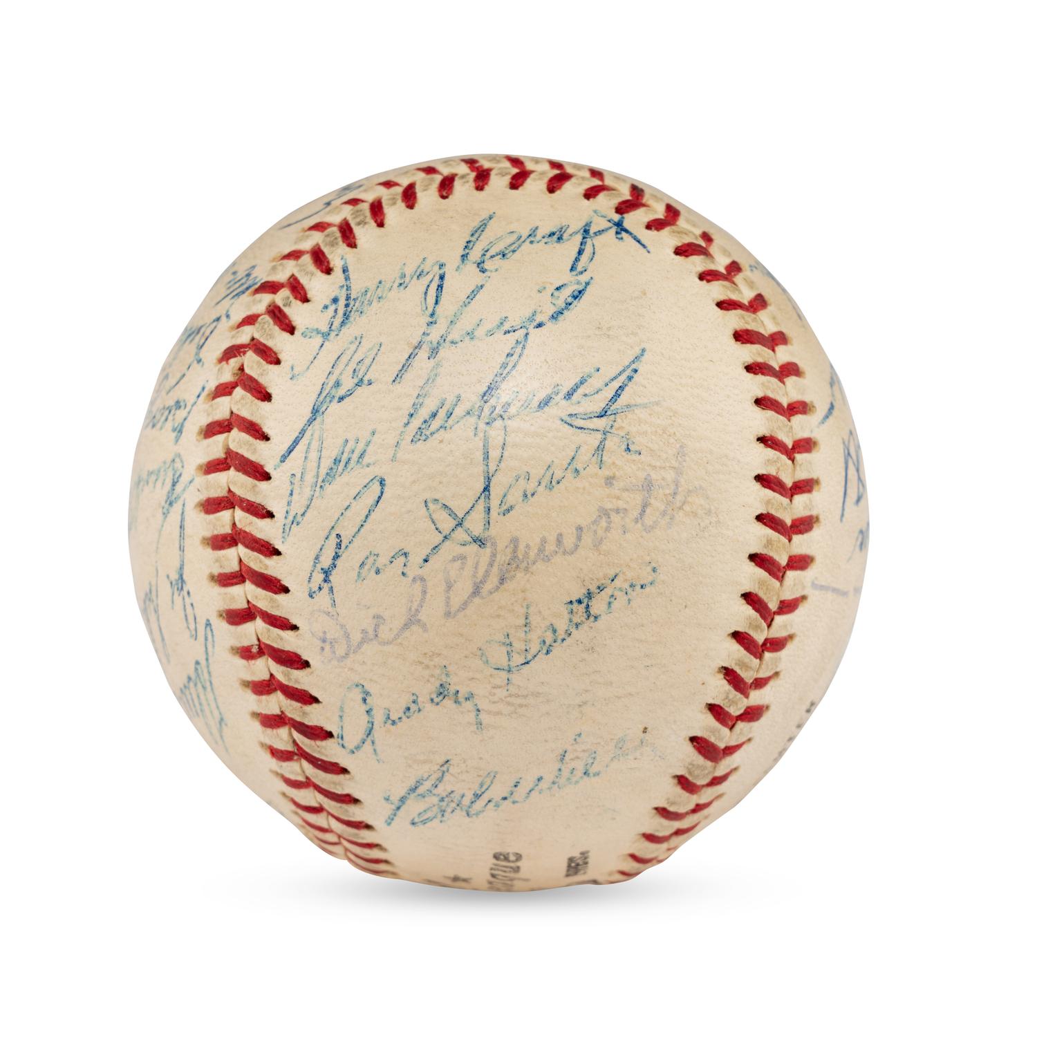 A 1960 Chicago Cubs Team Signed Autograph Baseball