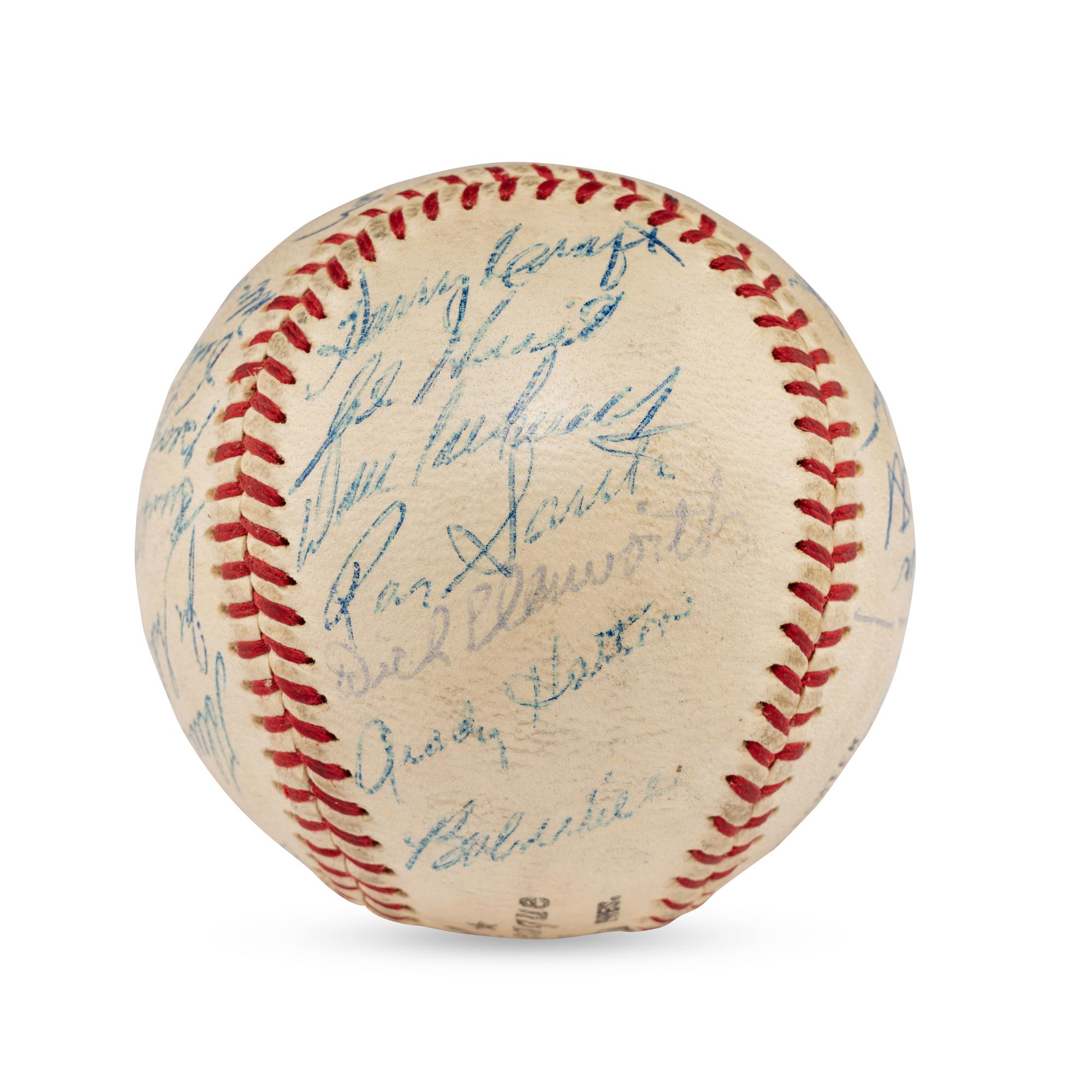 A 1960 Chicago Cubs Team Signed Autograph Baseball