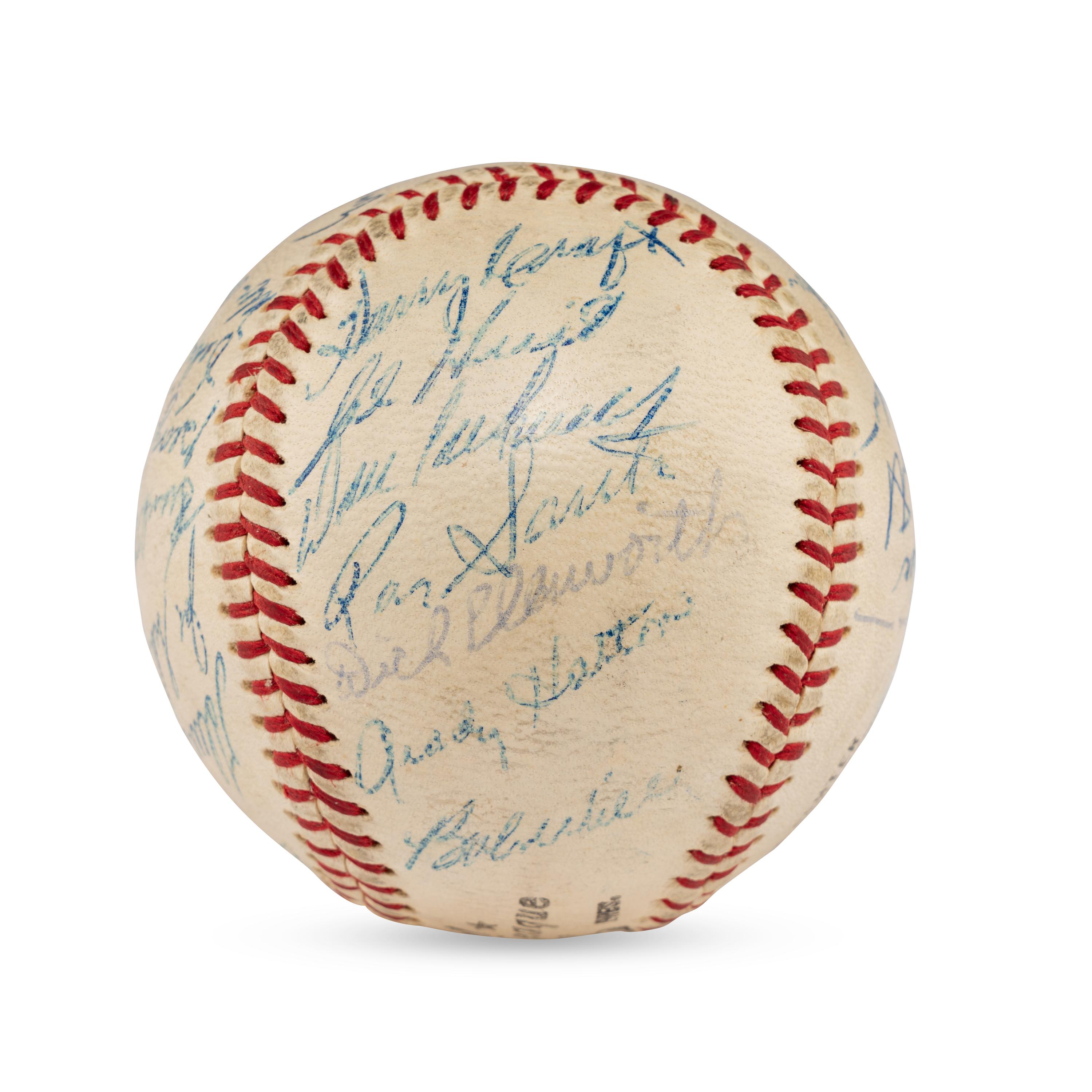 A 1960 Chicago Cubs Team Signed Autograph Baseball
