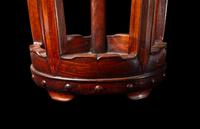 A Chinese Hardwood Barrel-Form Stand, Huaji