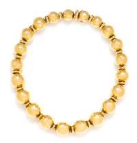 An 18 Karat Yellow Gold Bead Necklace, David Webb, 141.30 dwts.