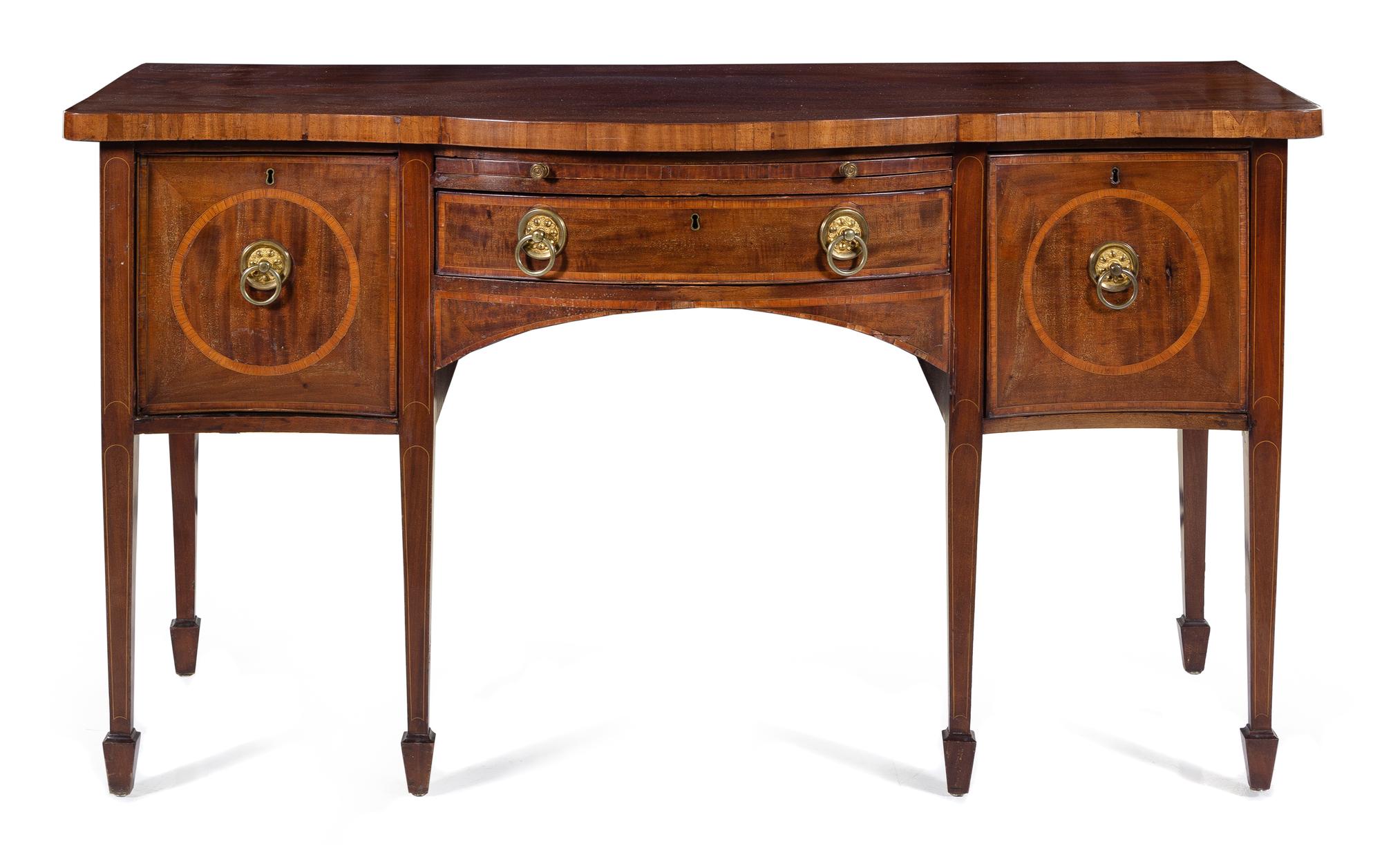 An American Mahogany Sideboard Height 36 x width 66 1/4 x depth 25 inches. — 18TH CENTURY