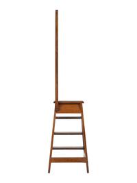 A Set of Walnut Library Steps