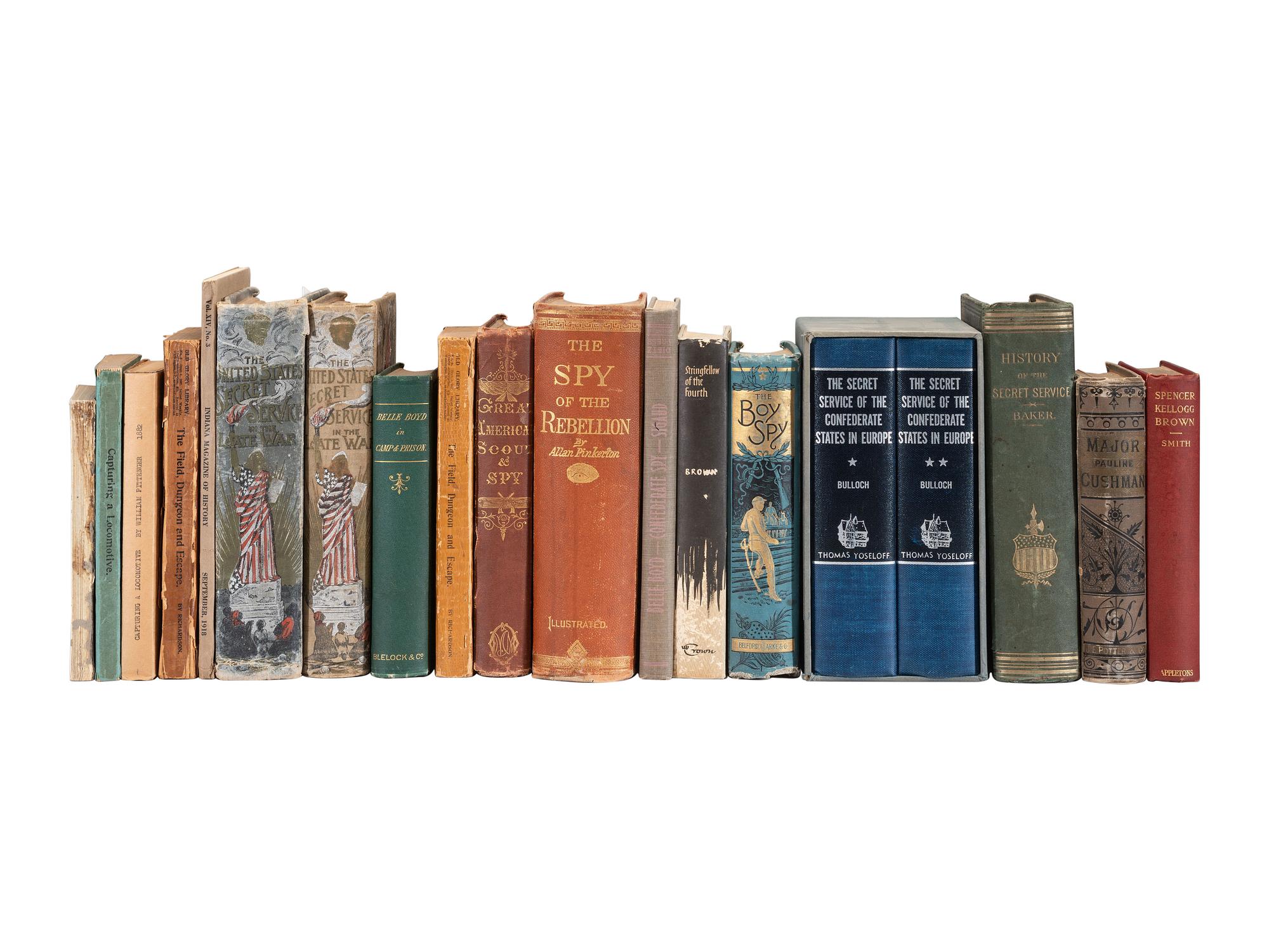 [CIVIL WAR]. Civil War espionage. Approx. 18 volumes.