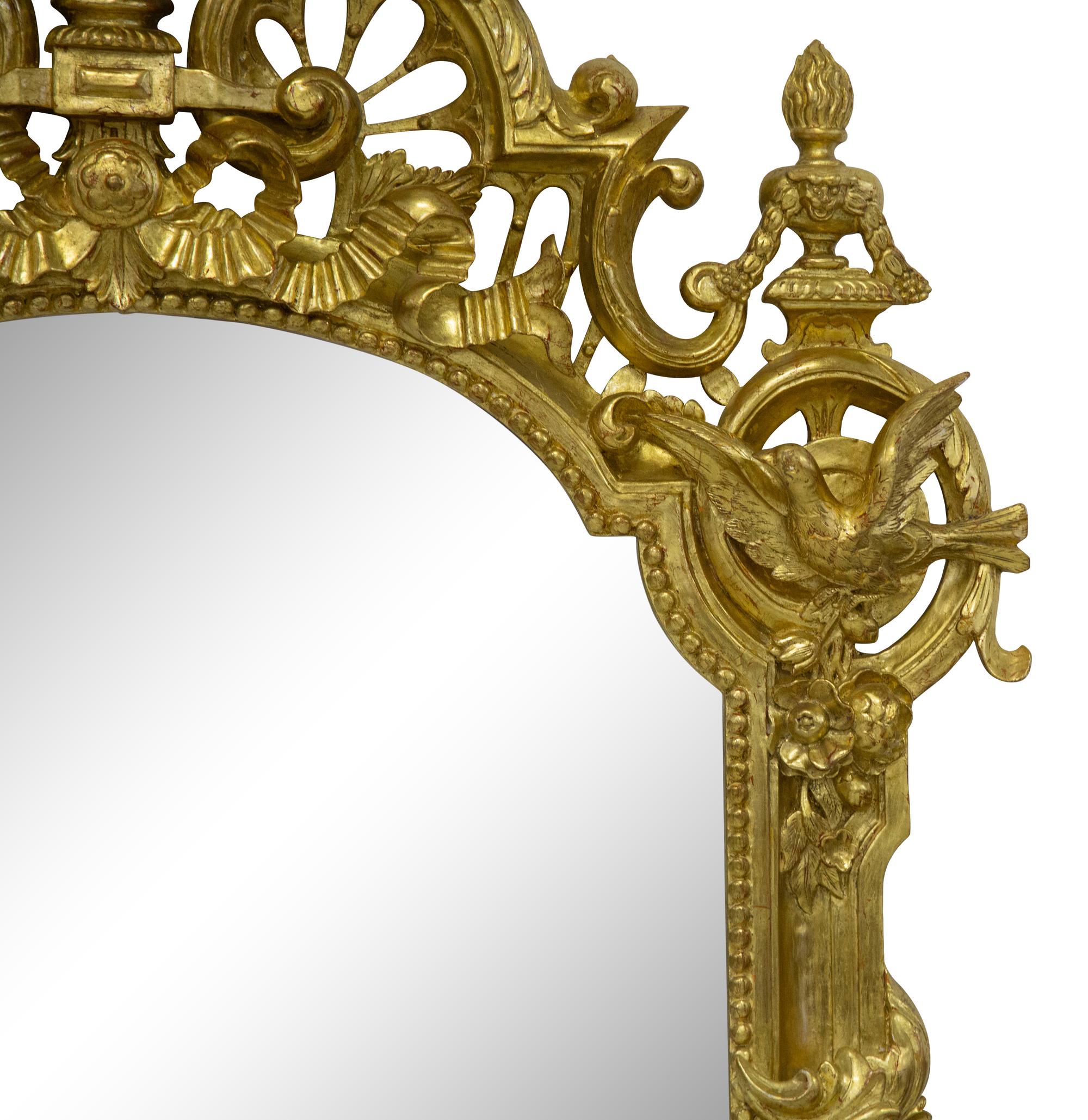 A Régence Style Giltwood Mirror