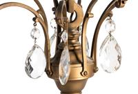A French Gilt Metal and Glass Eight-Light Chandelier