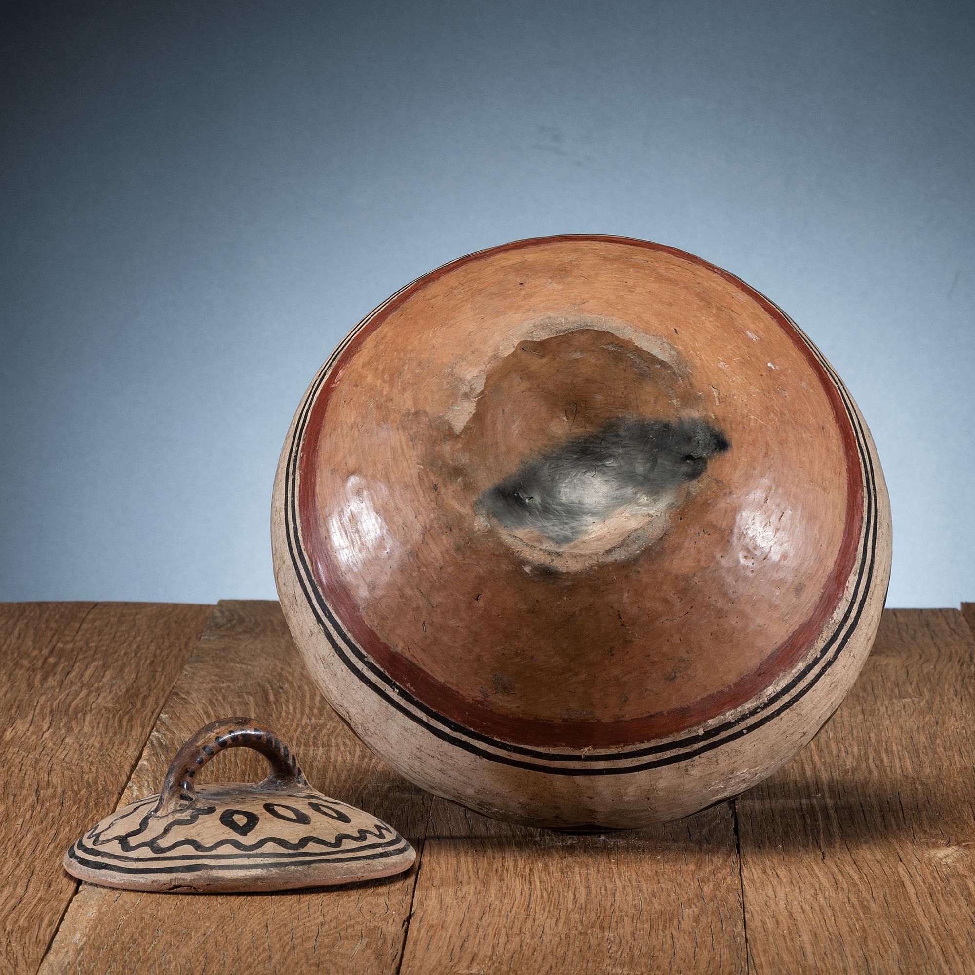 Tesuque Lidded Pottery Jar