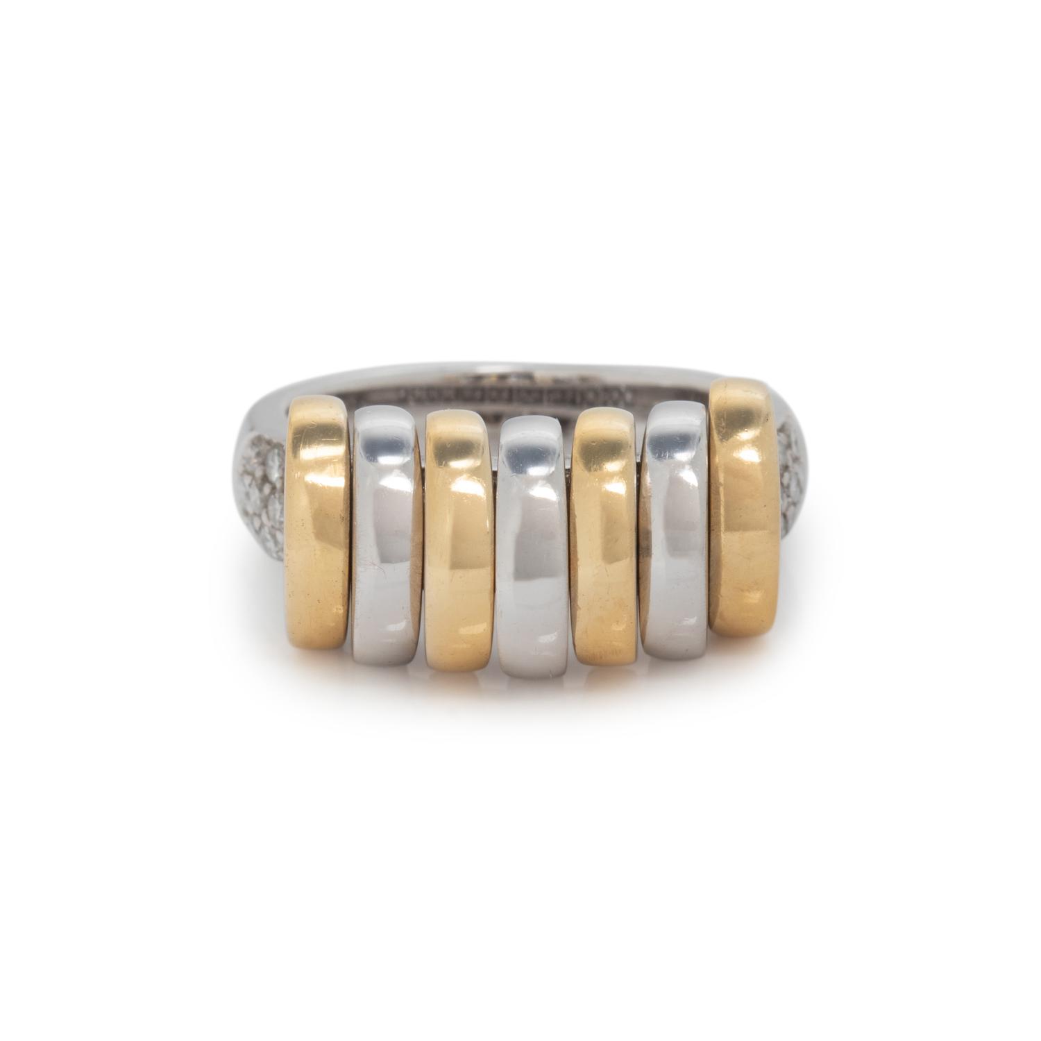 BICOLOR GOLD AND DIAMOND RING