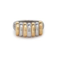 BICOLOR GOLD AND DIAMOND RING