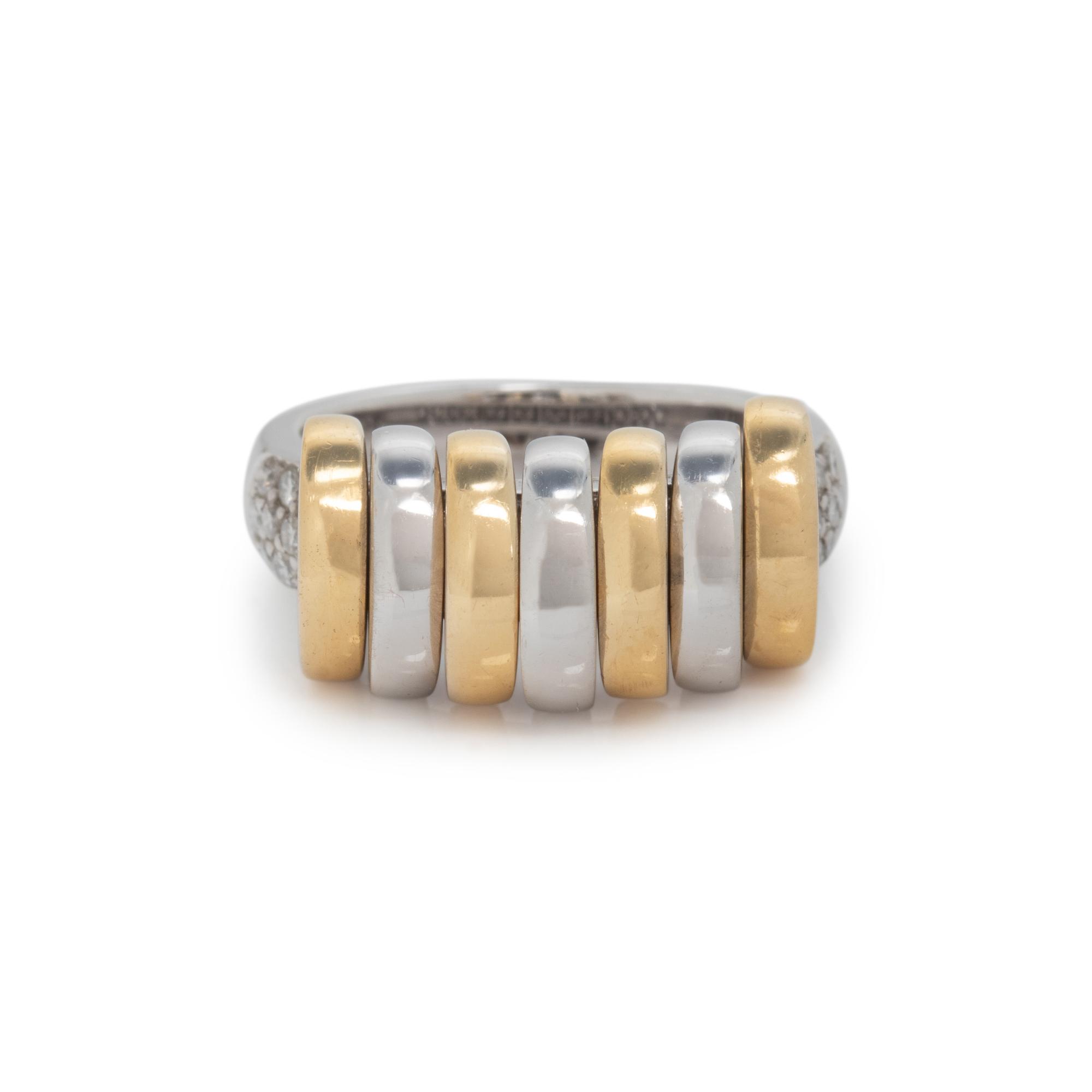 BICOLOR GOLD AND DIAMOND RING