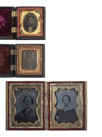 [EARLY PHOTOGRAPHY]. 25 assorted Union cases with figural and floral designs.
