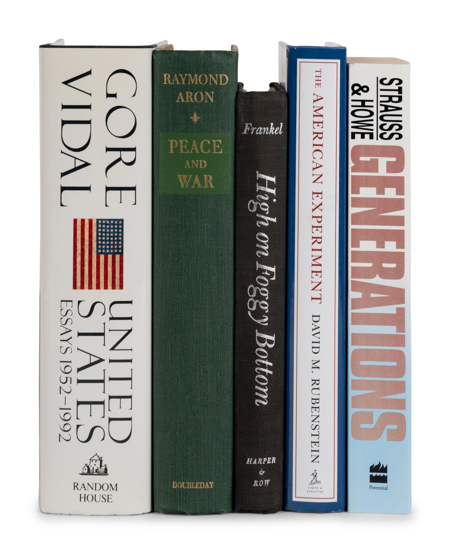 AMERICA AND ITS PLACE IN THE WORLD A group of 5 works, most FIRST EDITIONS, one INSCRIBED TO SECRETARY ALBRIGHT: