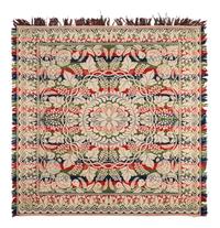 Three Jacquard Woven Coverlets