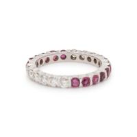 DIAMOND AND RUBY ETERNITY BAND