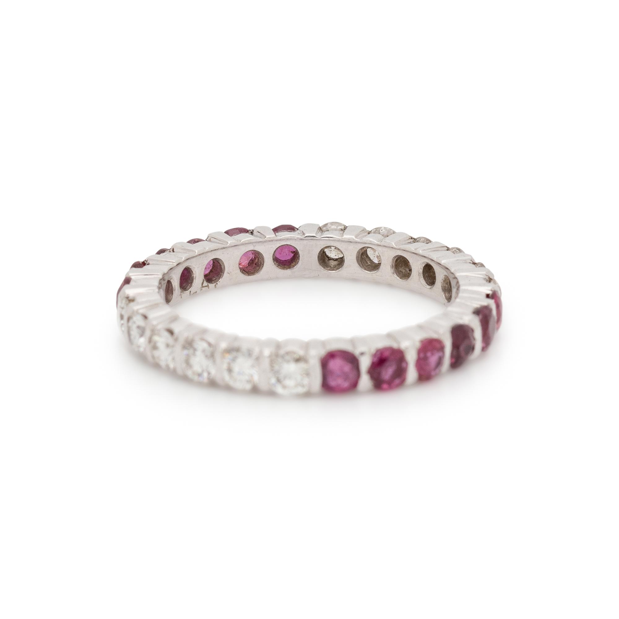 DIAMOND AND RUBY ETERNITY BAND