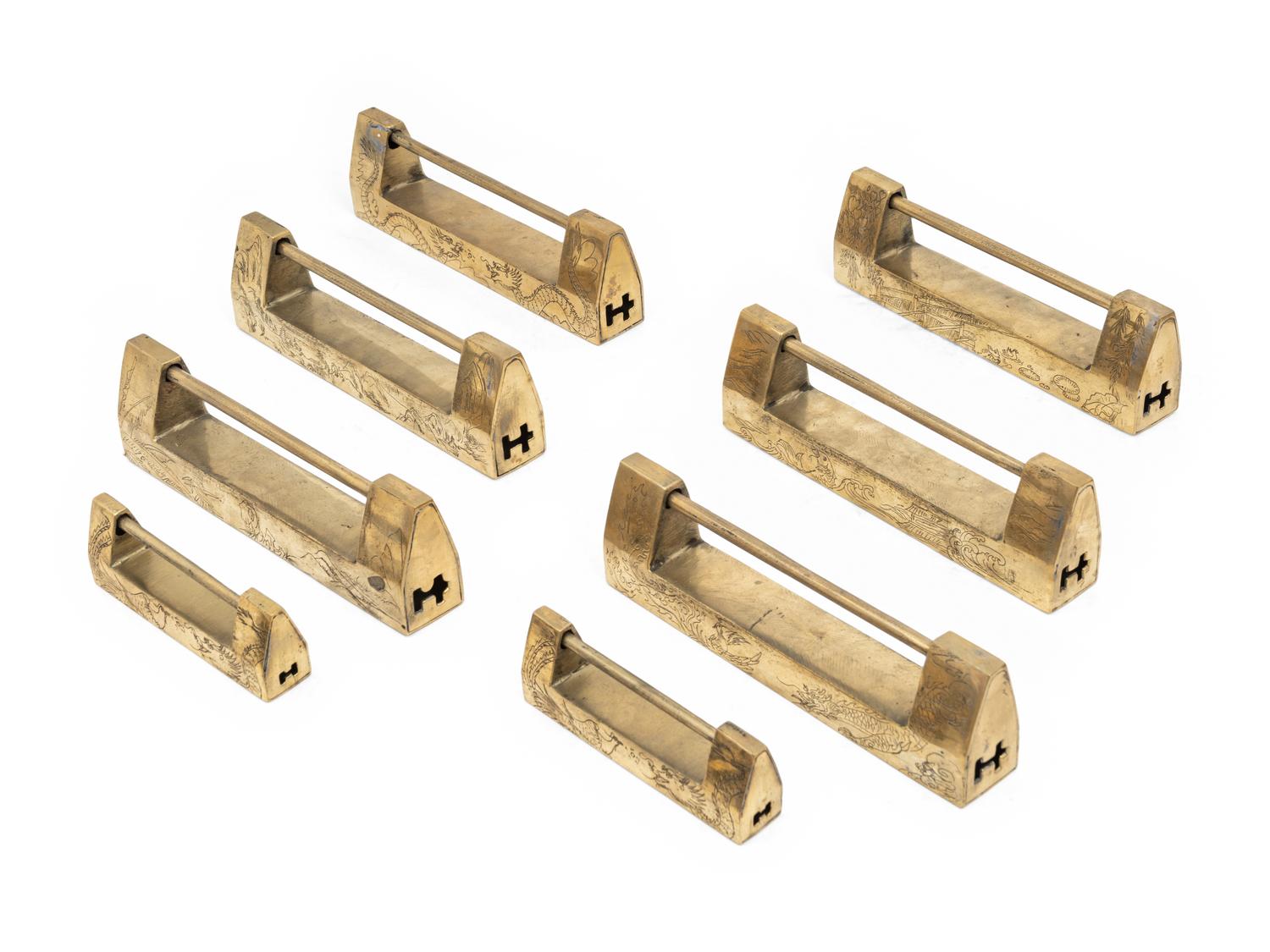 A Group of Chinese Brass Locks