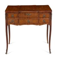 A Louis XV Style Marquetry Poudreuse