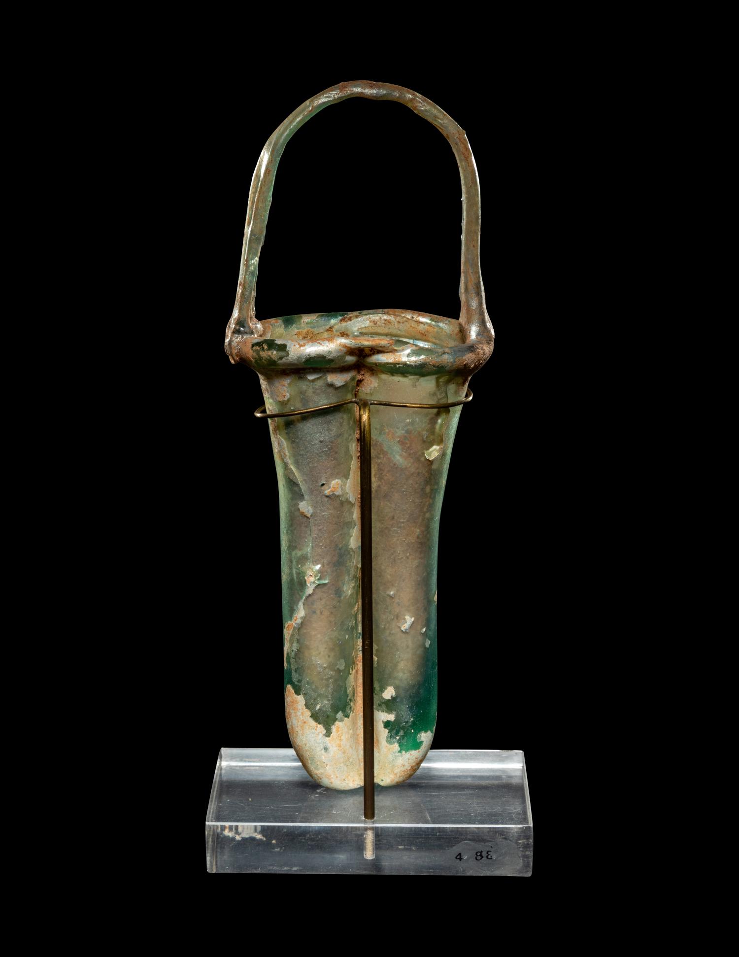 A Roman Glass Double Unguentarium