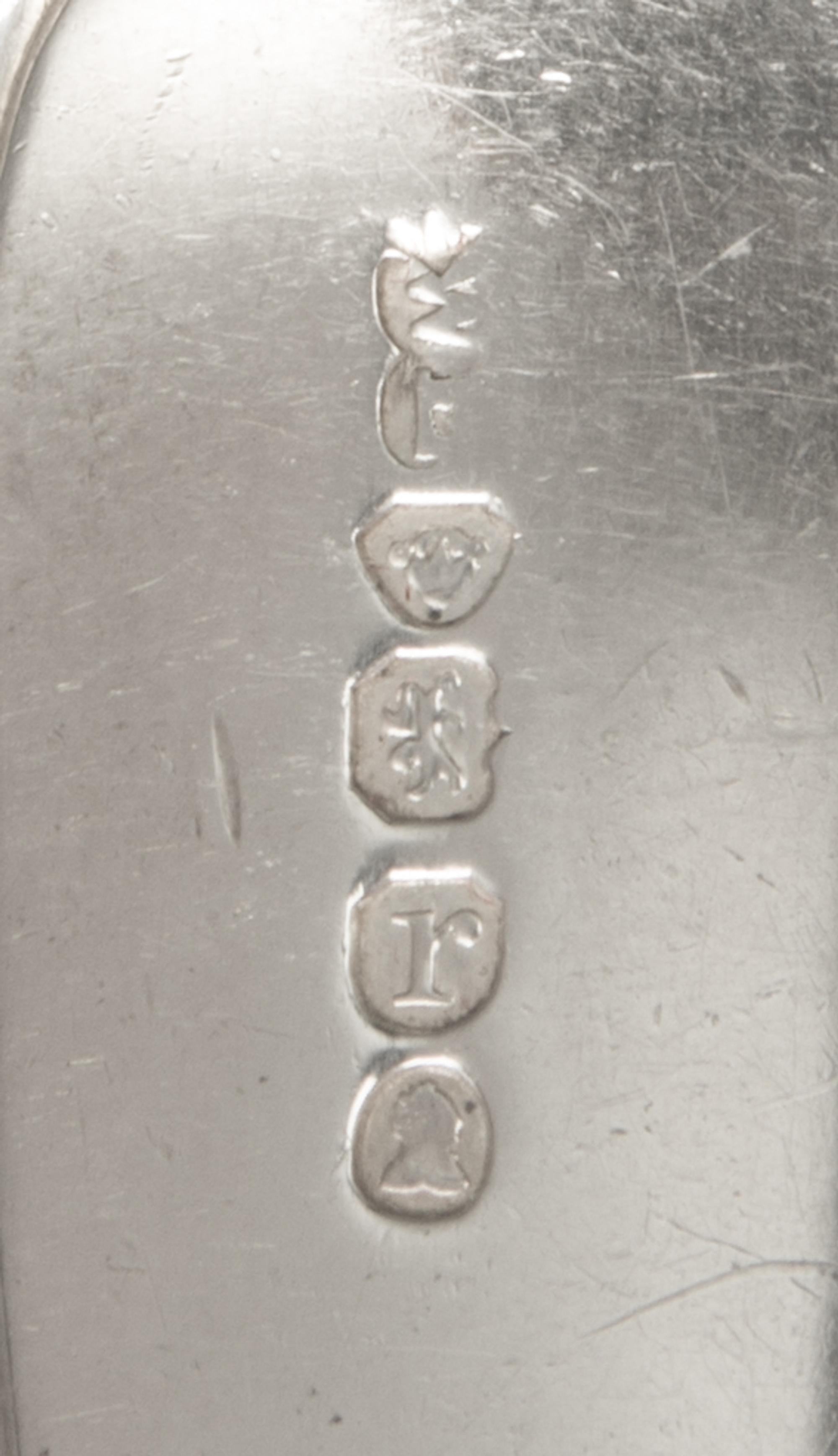 A William IV Silver Sauce Ladle, William Ely, London, 1832, the Fiddle and Thread handle engraved with a crest depicting a pheasant.