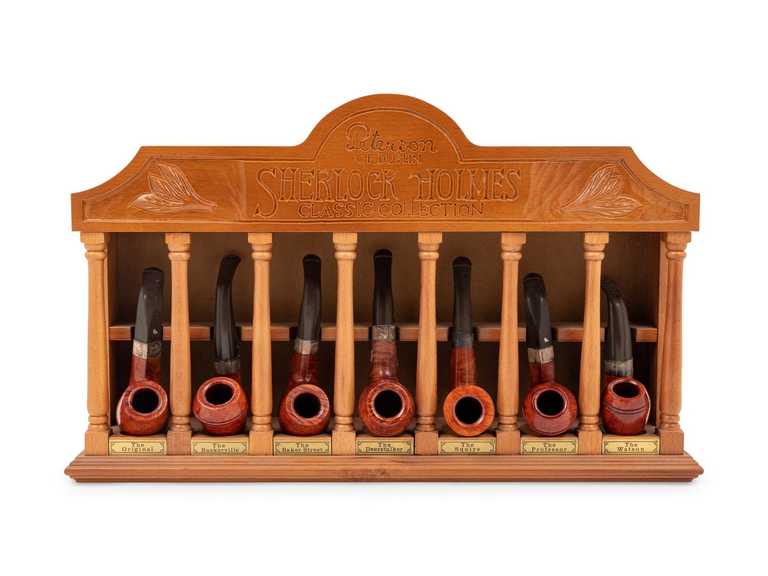 A Collection of Twelve Peterson: Sherlock Holmes Collection Smoking Pipes