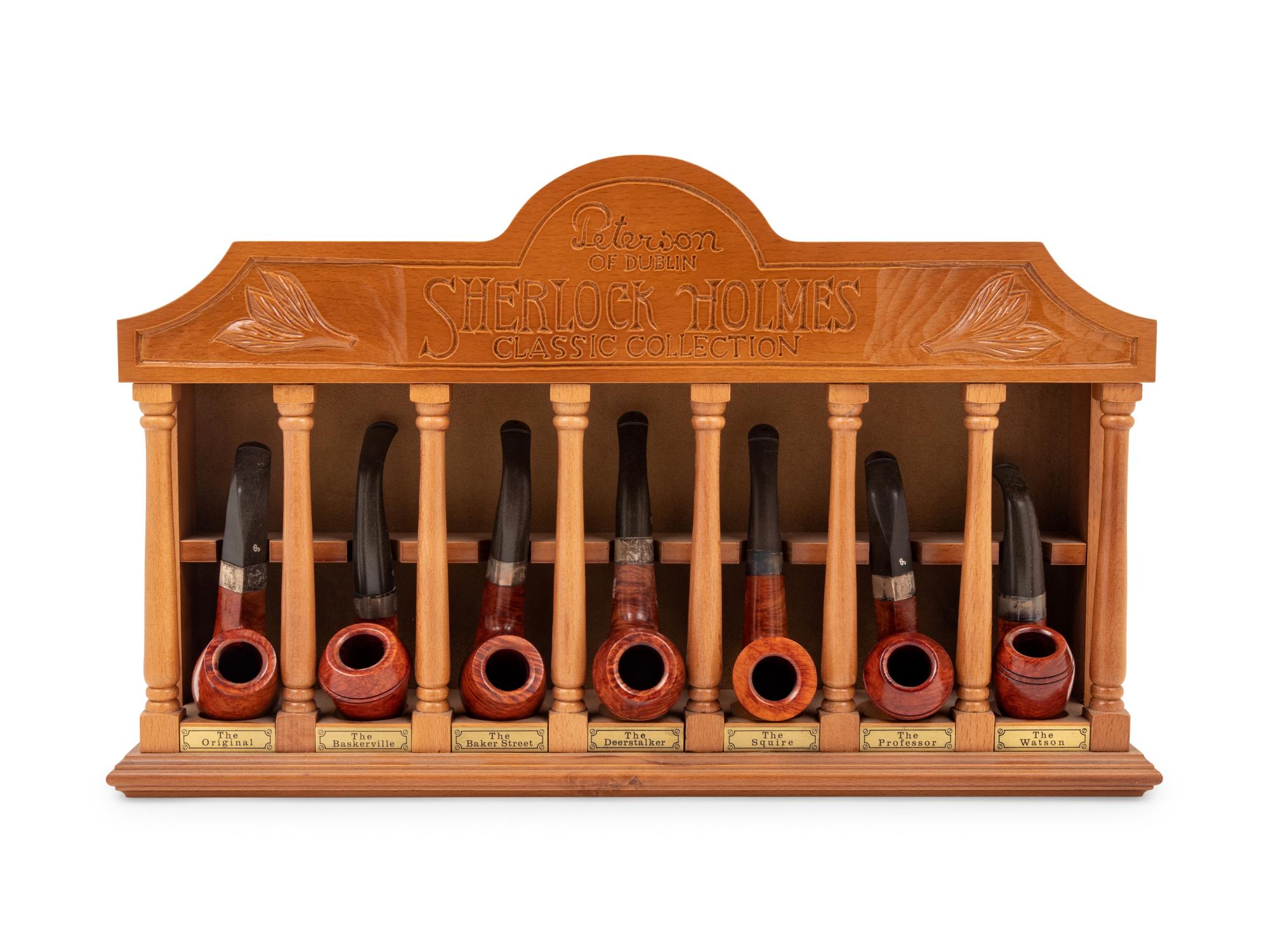A Collection of Twelve Peterson: Sherlock Holmes Collection Smoking Pipes