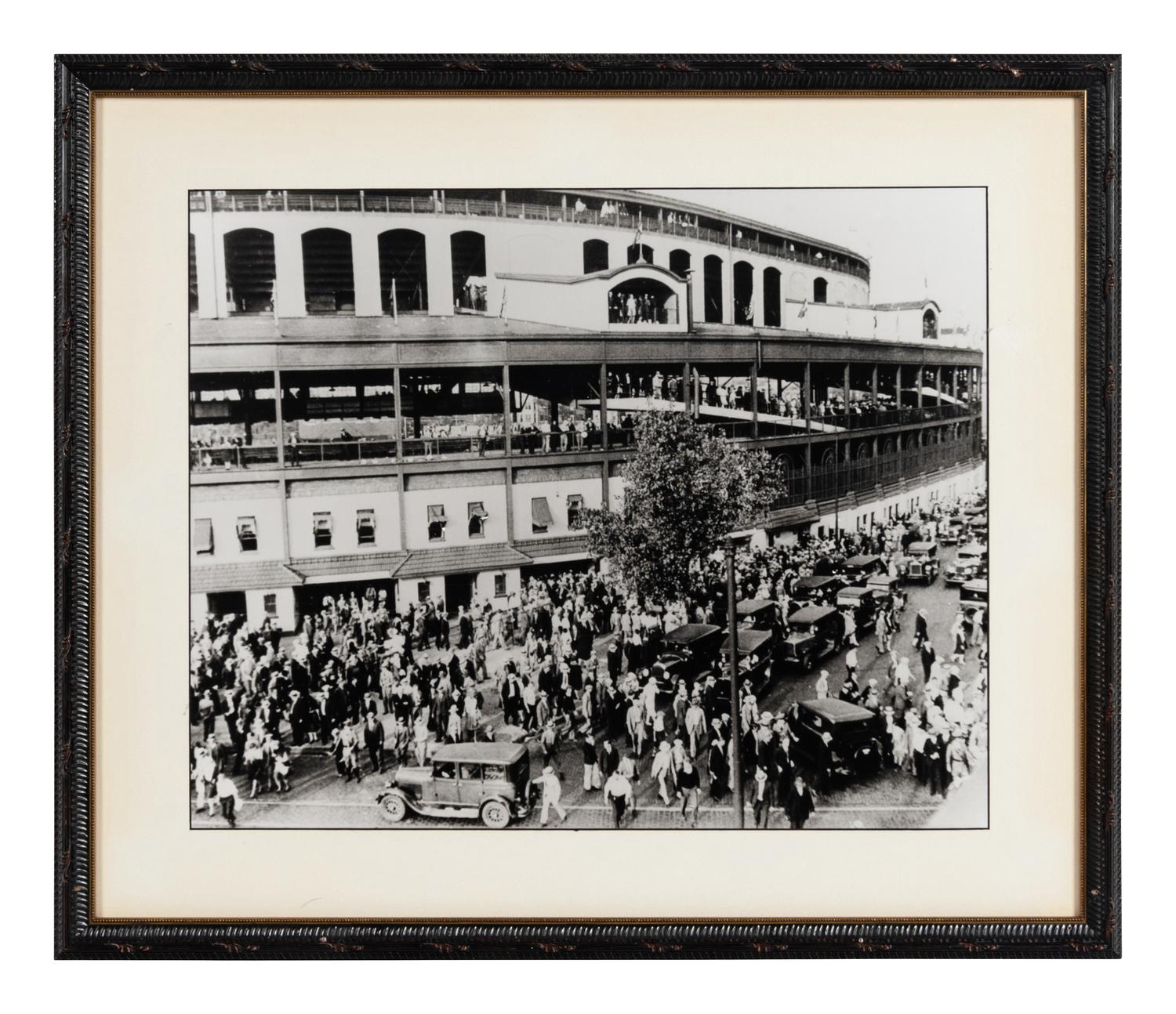 A Group of Five Photographs Displaying Significant Chicago Scenes Formerly Displayed at Ditka's Restaurant