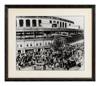 A Group of Five Photographs Displaying Significant Chicago Scenes Formerly Displayed at Ditka's Restaurant