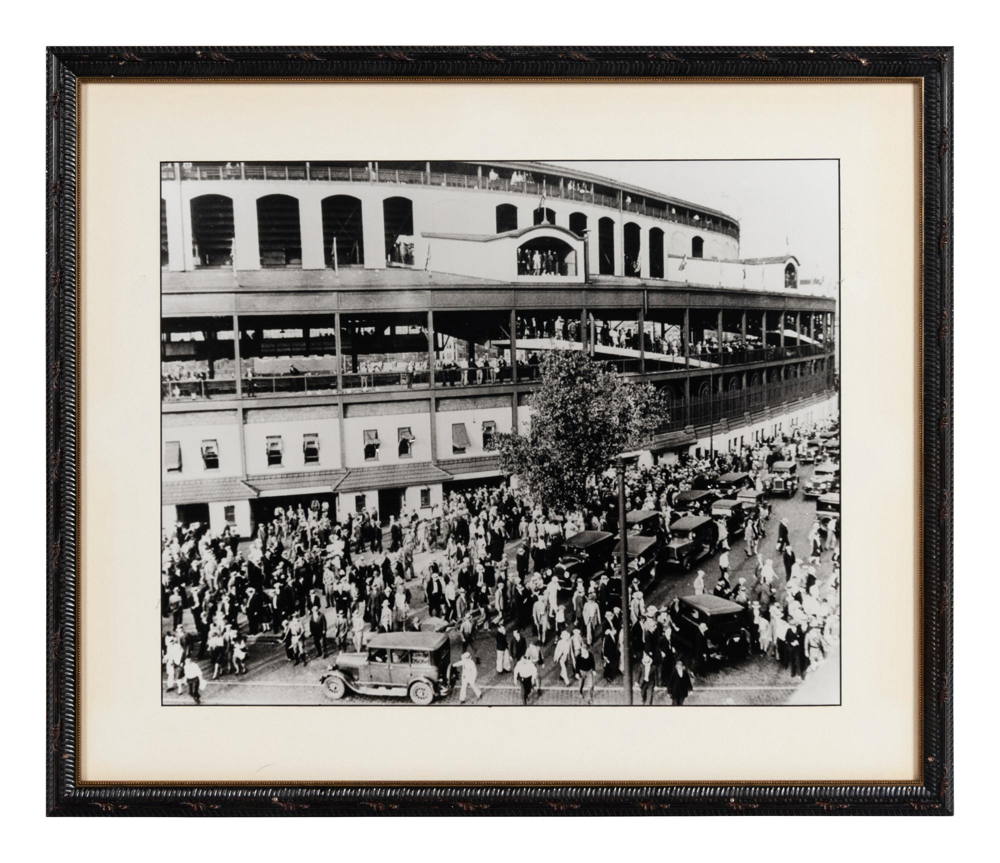 A Group of Five Photographs Displaying Significant Chicago Scenes Formerly Displayed at Ditka's Restaurant