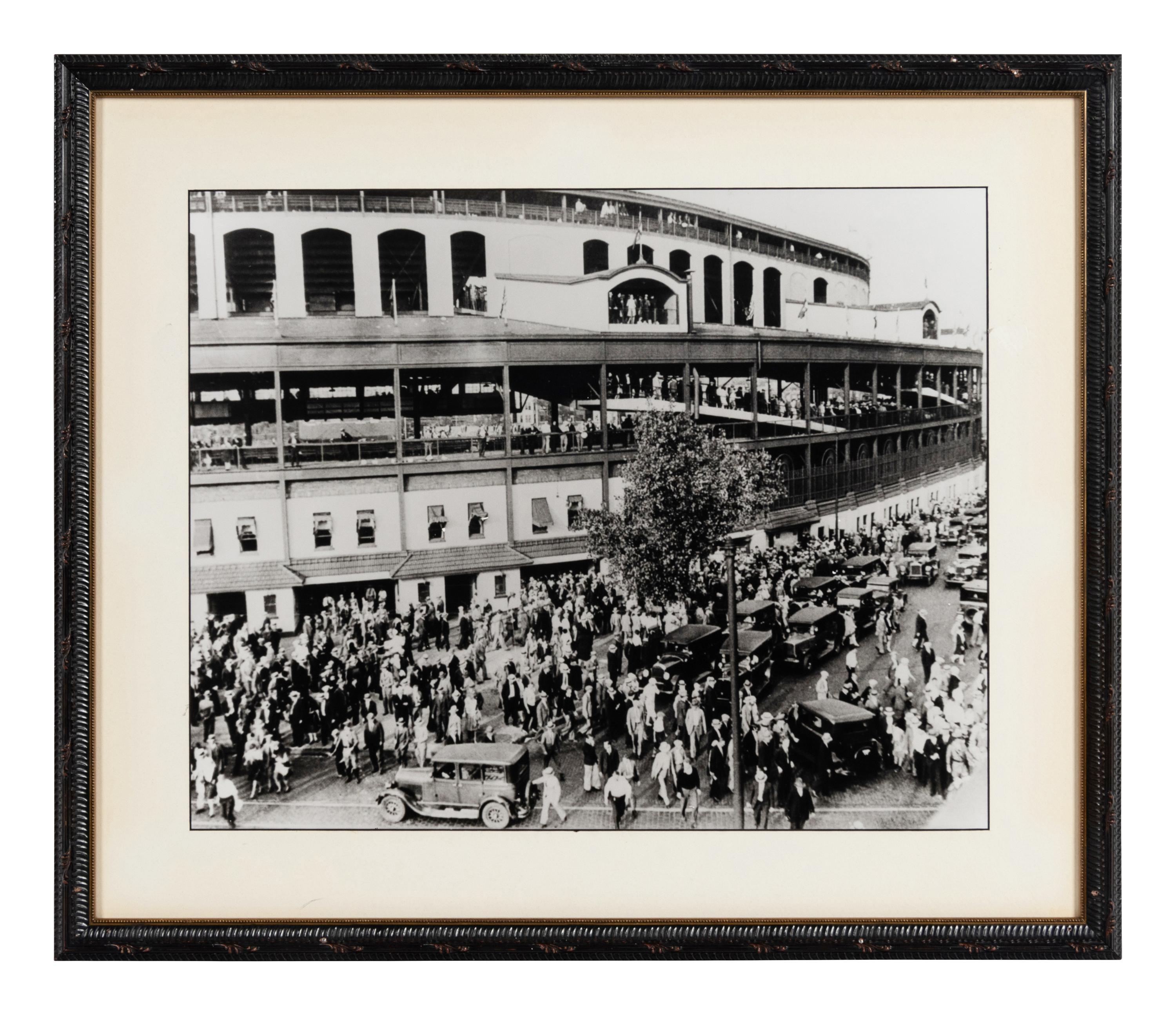 A Group of Five Photographs Displaying Significant Chicago Scenes Formerly Displayed at Ditka's Restaurant