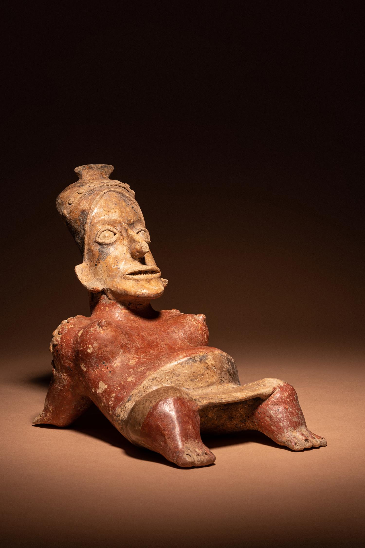 A Jalisco Reclining Female Figure
