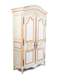 A Louis XV Style Painted Armoire