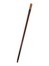 A Brass Mounted Walnut Souvenir Smoker's 'System' Walking Stick