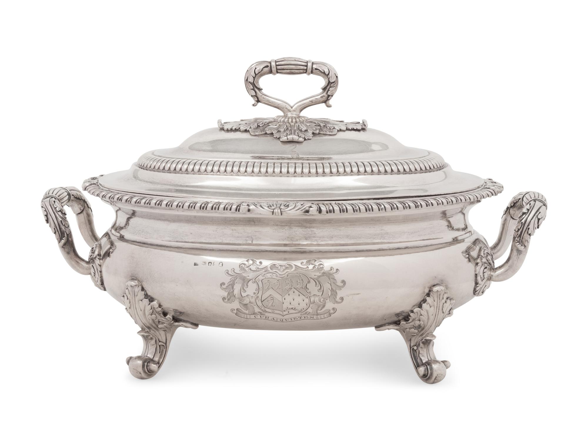 A George III Silver Soup Tureen and Cover
