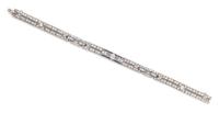 Art Deco, Diamond and Sapphire Bracelet