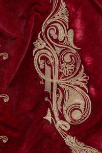 A Metallic Thread Embroidered Robe