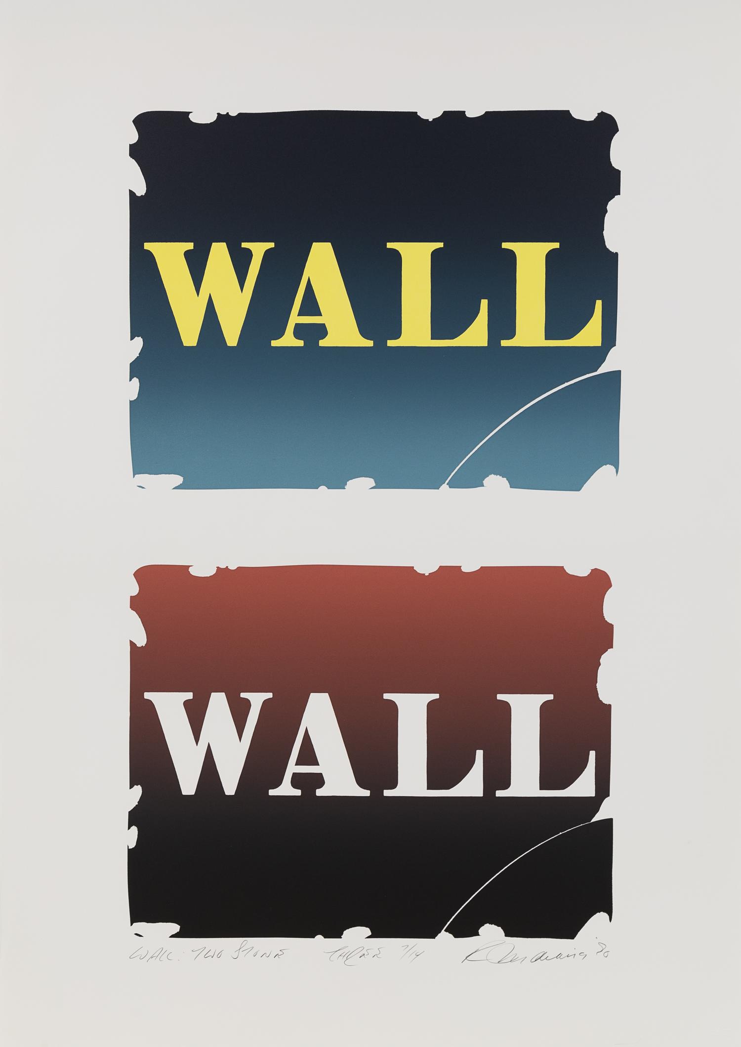 Robert Indiana, (American, 1928-2018), Wall: Two Stones - Three, 1990