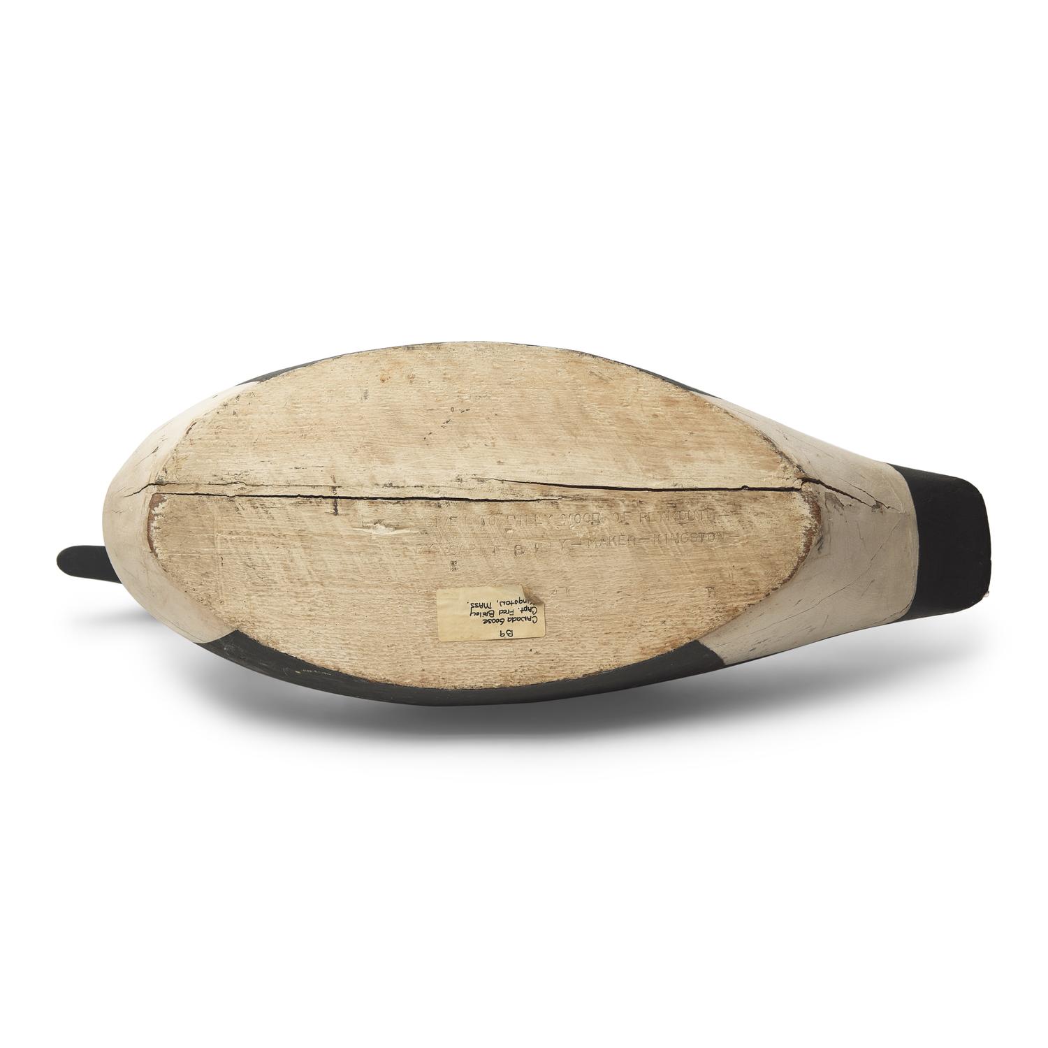 A Carved and Painted Wood Canada Goose Decoy