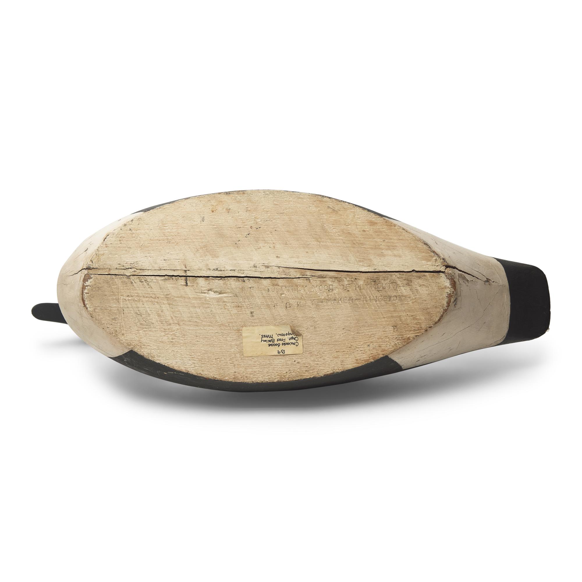 A Carved and Painted Wood Canada Goose Decoy