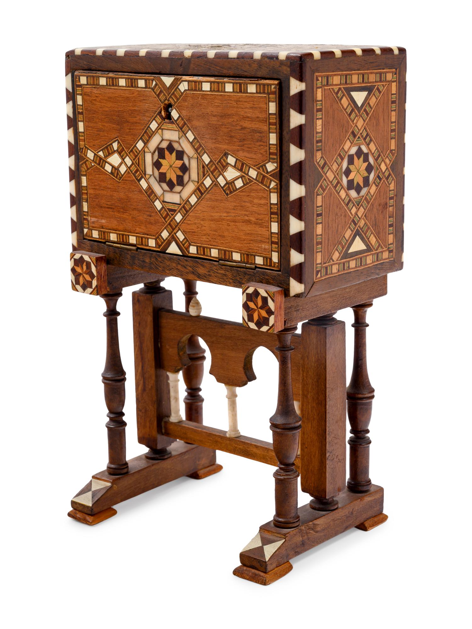A Miniature Marquetry Vargueño
